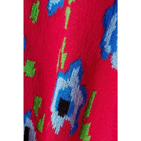 Molly Goddard Sonia Jacquard-Knit Cotton Cardigan in Red - Picture 4 of 15